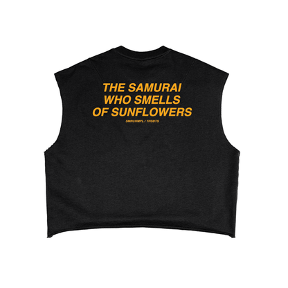 THE SAMURAI WHO SMELLS OF SUNFLOWERS BOXY TANK TOP