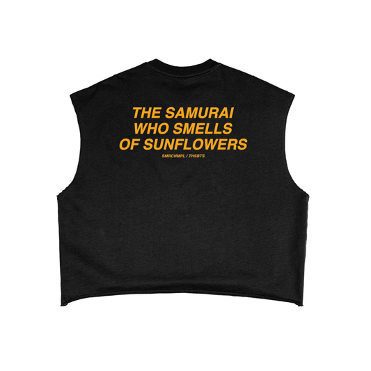 THE SAMURAI WHO SMELLS OF SUNFLOWERS BOXY TANK TOP
